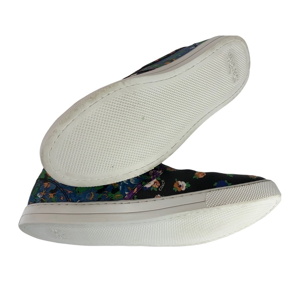 Coach Slip On Sneakers Parkside Tea Rose Black Sz 9.5 - Picture 10 of 11